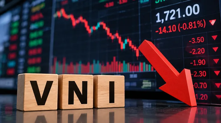 Cổ phiếu trụ kéo VN Index giảm sâu