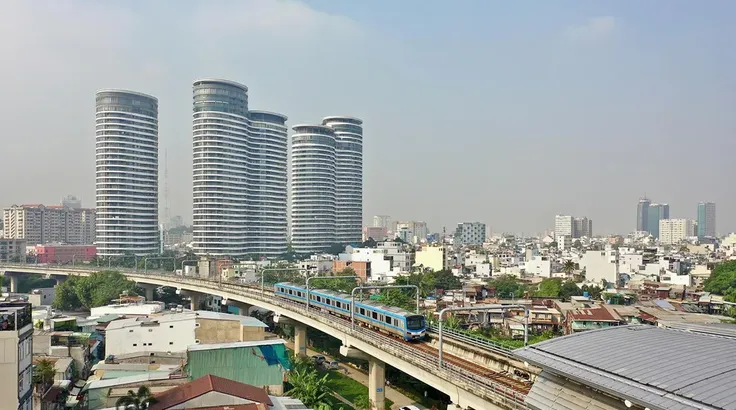 Trung tâm Tài chính Quốc tế Việt Nam tại TPHCM trong ngày khánh thành. Ảnh: HOÀNG HÙNG