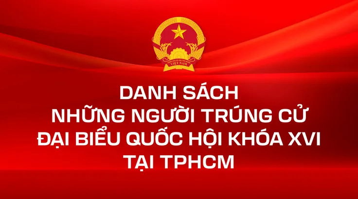 Danh sách những người trúng cử ĐBQH khóa XVI tại TPHCM