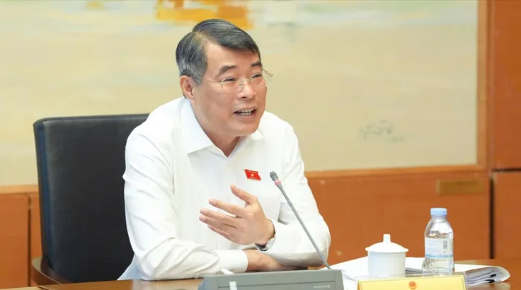 Thủ tướng Lê Minh Hưng phát biểu tại phiên thảo luận tổ Đoàn đại biểu Quốc hội TP Hải Phòng, sáng 19-10. Ảnh: VIẾT CHUNG