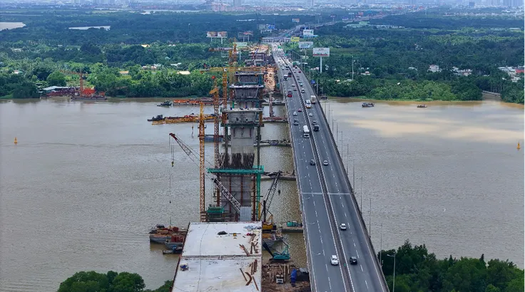Gấp rút hoàn thành cầu Long Thành 2 