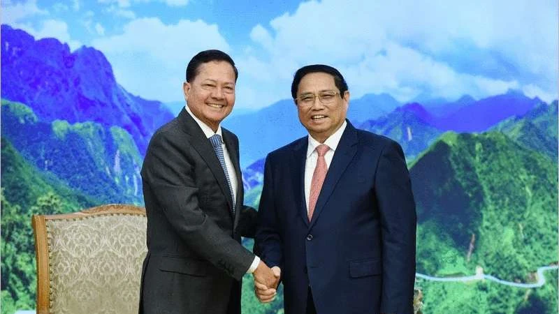 Thủ tướng Phạm Minh Chính tiếp Phó Thủ tướng Vương quốc Campuchia Neth Savoeun