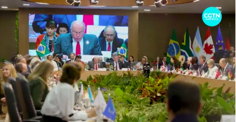 G20 họp tại Brazil. Ảnh: CGTN News 