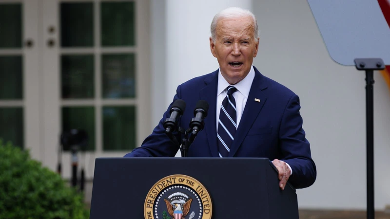 Tổng thống Mỹ Joe Biden phát biểu tại Nhà Trắng, Washington, D.C. Ảnh: THX/TTXVN