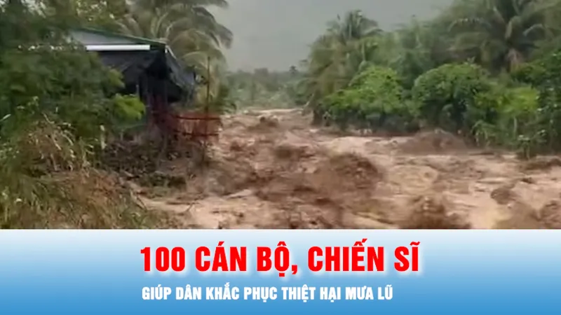 Podcast bản tin 16-9: Huy động 100 cán bộ, chiến sĩ giúp dân khắc phục thiệt hại mưa lũ tại Khánh Hòa