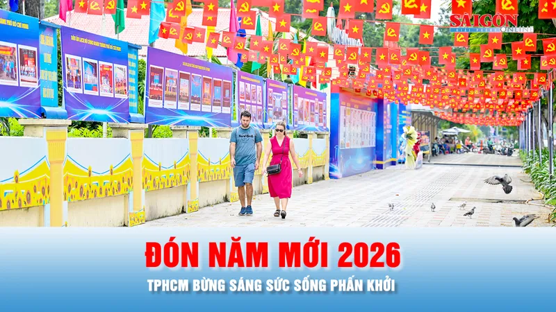 Podcast bản tin trưa 28-12: TPHCM rợp bóng cờ hoa, lung linh sắc màu, đón chào năm mới 2026