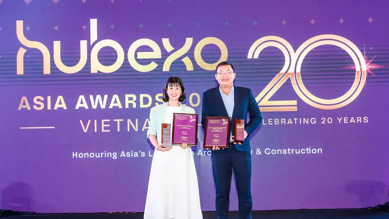 Coteccons lập “cú đúp” tại lễ trao giải Hubexo Asia Awards 2025