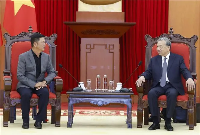 Tổng Bí thư Tô Lâm tiếp Phó Chủ tịch Tập đoàn Luxshare-ICT, Trung Quốc