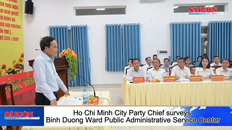 HCMC Party Chief surveys Binh Duong Ward Public Administrative Service Center