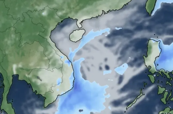 Low-pressure area forms in East Sea