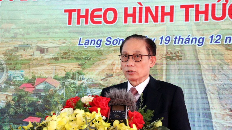 党中央书记、外交部长黎怀忠发表讲话。图：越通社