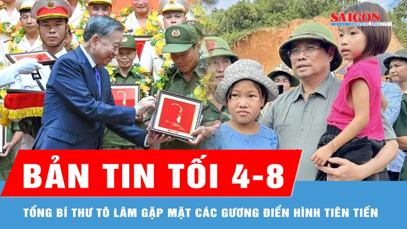 Bản tin tối 4-8: Tổng Bí thư Tô Lâm gặp mặt các gương điển hình tiên tiến Công an nhân dân