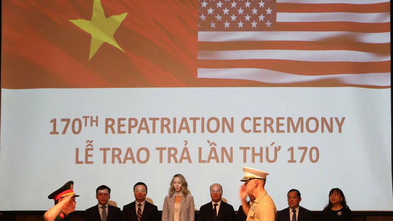 The 170th repatriation ceremony in the central city of Da Nang on July 25 (Photo: VNA)