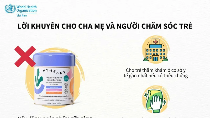 Khẩn trương kiểm tra, rà soát sản phẩm sữa ByHeart tại Việt Nam