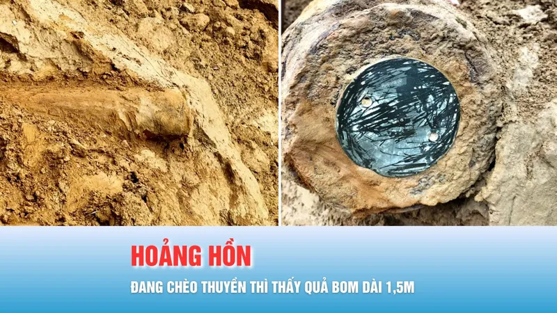Podcast bản tin tối 14-10: Đang chèo thuyền, thấy quả bom dài 1,5m