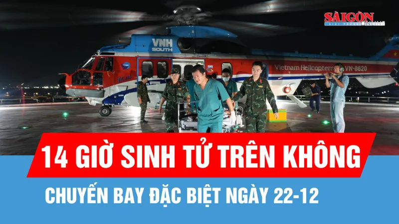 14 tiếng "sinh tử" trên không: Cấp cứu 2 bệnh nhân nguy kịch từ đặc khu trường sa