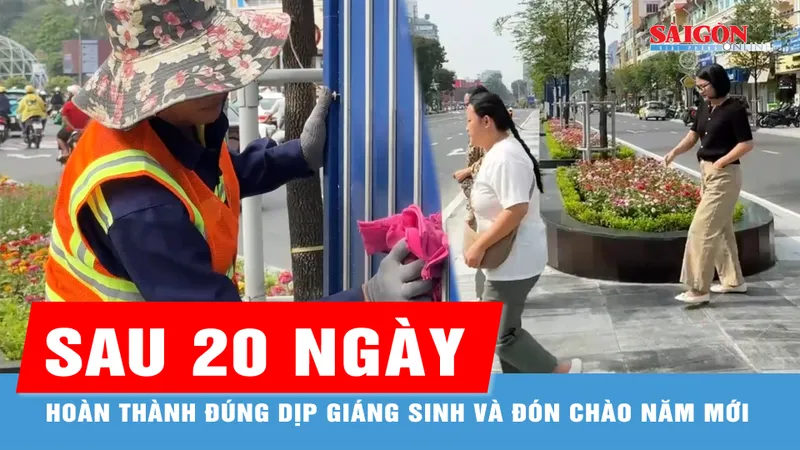 TPHCM: Sau 20 ngày chỉnh trang, dọc hai bên đường Lê Lợi giờ ra sao?