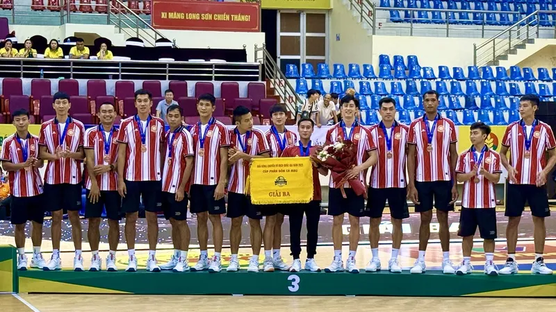 Đội bóng chuyền nam Công an TPHCM sẽ tìm HLV trưởng mới trong năm 2026. Ảnh: MINH CHIẾN