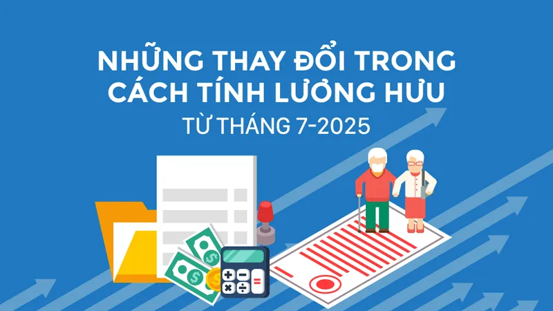 Những thay đổi trong cách tính lương hưu từ tháng 7-2025