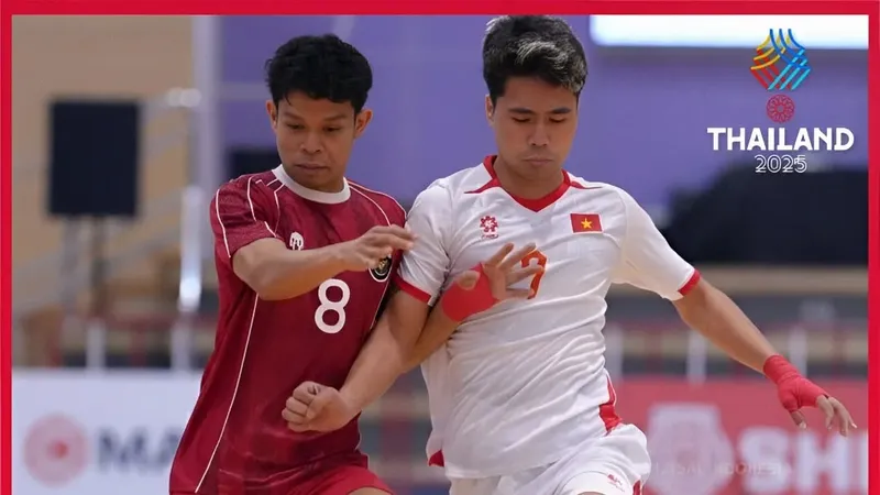 Thắng Indonesia 1-0, đội tuyển futsal Việt Nam trở lại cuộc đua tranh Huy chương