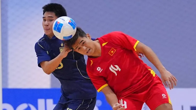 Futsal U19 Việt Nam đứng nhì bảng A tại Giải futsal U19 Đông Nam Á 2025. ẢNH: FAT 