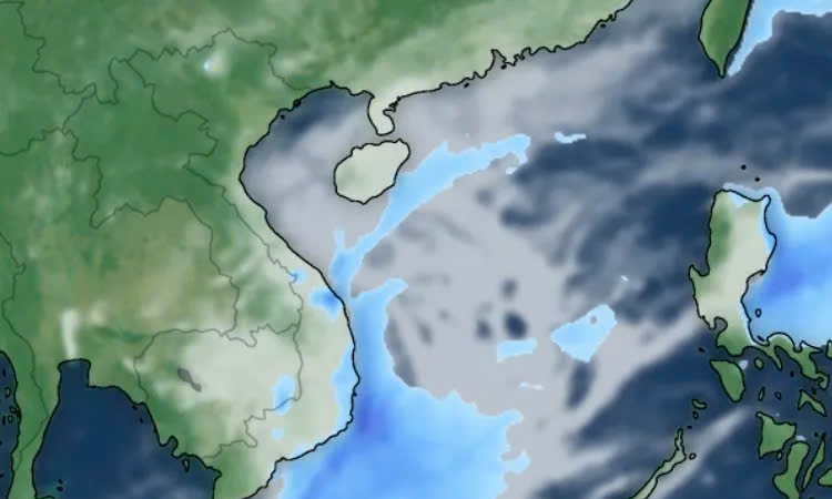 东海南面海域的低压区正带来降雨和恶劣天气。