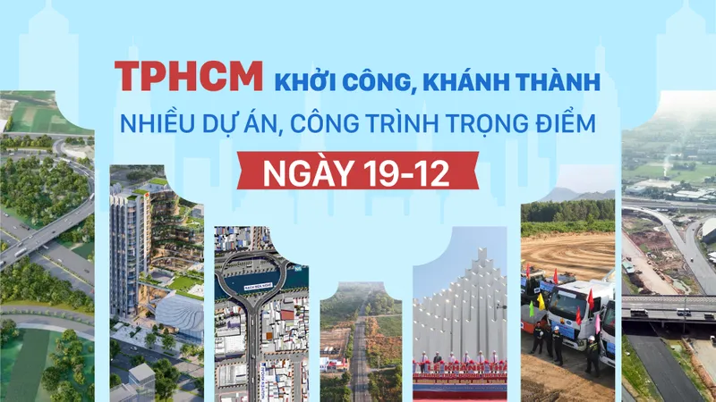 TPHCM khởi công, khánh thành nhiều dự án, công trình trọng điểm ngày 19-12