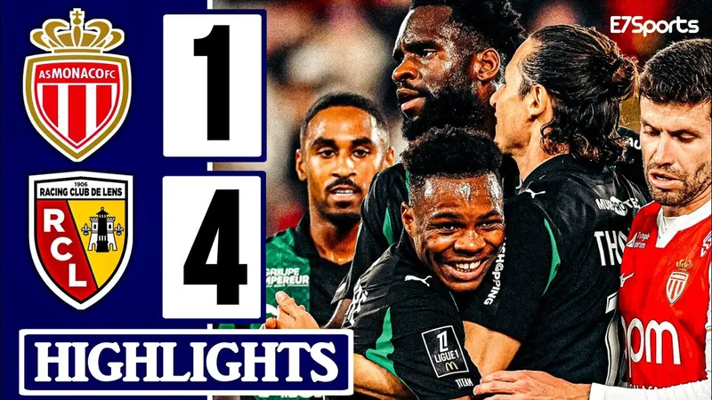 AS Monaco vs Lens 1-4: Folarin Balogun vừa là người hùng vừa là tội đồ nhận thẻ đỏ, Edouard mở bàn, Wesley Said ghi cú đúp, Mamadou Sangare góp công chiến thắng