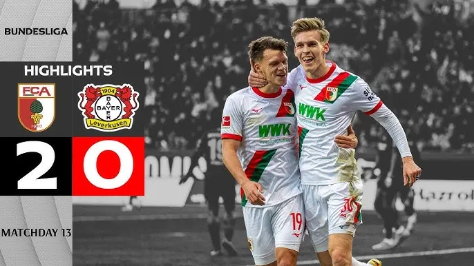 Augsburg vs Leverkusen 2-0: Phản công sắc bén, Dimitris Giannoulis mở bàn, Anton Kade đánh đầu chốt hạ 3 điểm bất ngờ trước Leverkusen