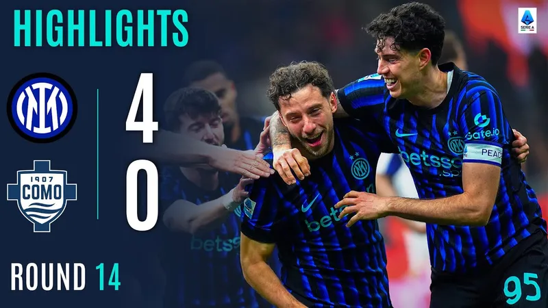 Inter Milan vs Como 4-0: Lần lượt Martinez, Thuram, Calhanoglu, Carlos Augusto phá lưới đối thủ, Inter tạm soán ngôi đầu Serie A của AC Milan
