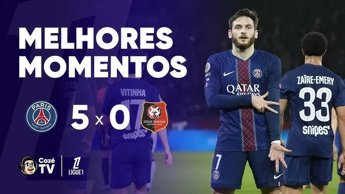 PSG vs Rennes 5-0: Vòng trước thua, Kvaratskhelia ghi cú đúp, Mayulu, Mbaye, Ramos trút giận, quyết đòi lại ngôi đầu Ligue 1 từ Lens