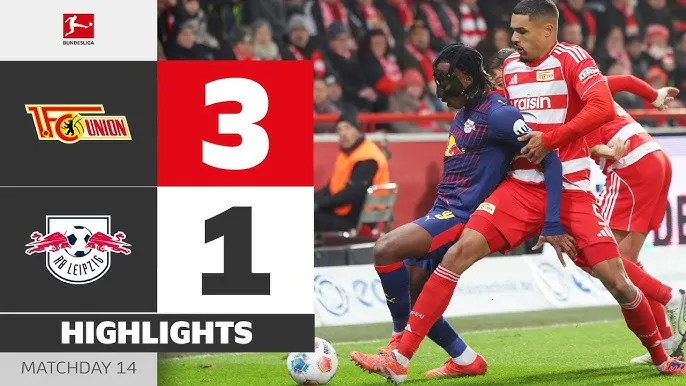 Union Berlin vs RB Leipzig 3-1: Bùng nổ hiệp 2, Oliver Burke mở bàn, Tidiam Gomis gỡ hòa, Ilyas Ansah, Tim Skarke chốt hạ chiến thắng