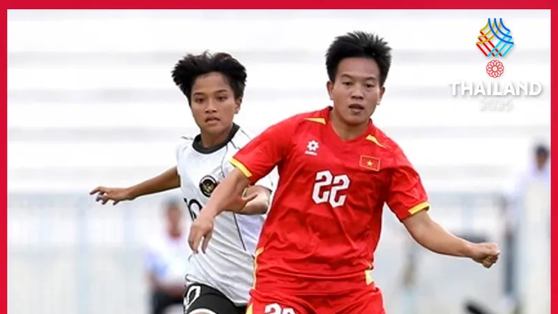 Nữ Việt Nam vs Nữ Indonesia 5-0: Bích Thùy, Hải Yến đua tài cú đúp, Huỳnh Như góp công, thầy trò HLV Mai Đức Chung vào chung kết SEA Games 33