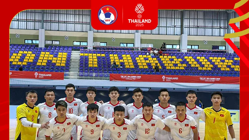 Futsal Việt Nam vs Futsal Indonesia 1-0: Minh Quang tỏa sáng, thầy trò HLV Giustozzi có 3 điểm đầu tiên tại SEA Games 33 