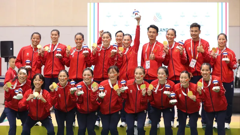 Thái Lan vs Việt Nam 16-24: Bóng ném nữ Việt Nam xuất sắc hạ chủ nhà Thái Lan, thầy trò HLV Thanh Tùng giành HCV SEA Games 33