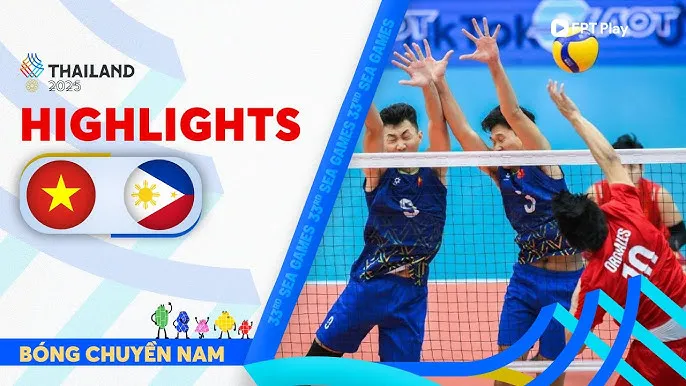 Bóng chuyền nam: Việt Nam vs Philippines 2-3, thầy trò HLV Trần Đình Tiền trắng tay rời SEA Games 33