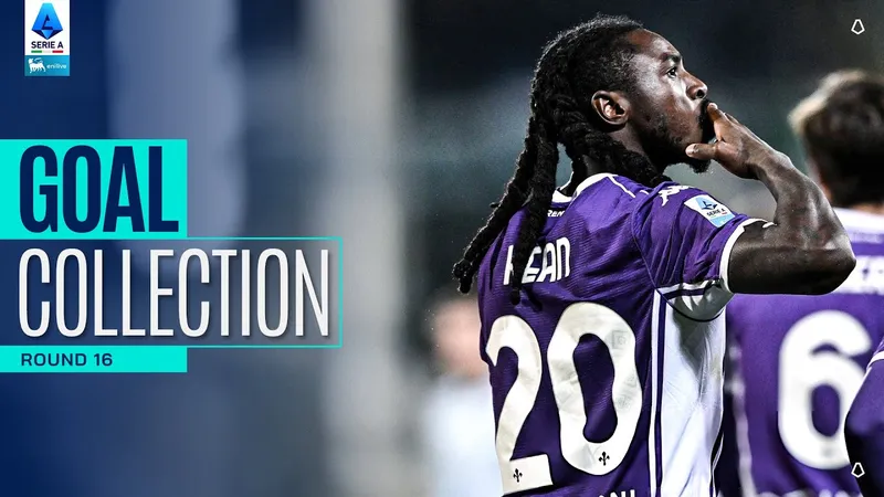 15 bàn thắng vòng 16 Serie A 2025/26, Moise Kean tỏa sáng cú đúp, Conceicao, Lois Openda, Baldanzi,... đua tài ghi bàn