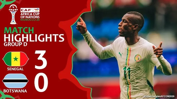 Senegal vs Botswana 3-0: Jackson xuất thần cú đúp, Ndiaye kịp góp công chiến thắng phút 90, Senegal tạm dẫn đầu bảng D CAN Cup 2025