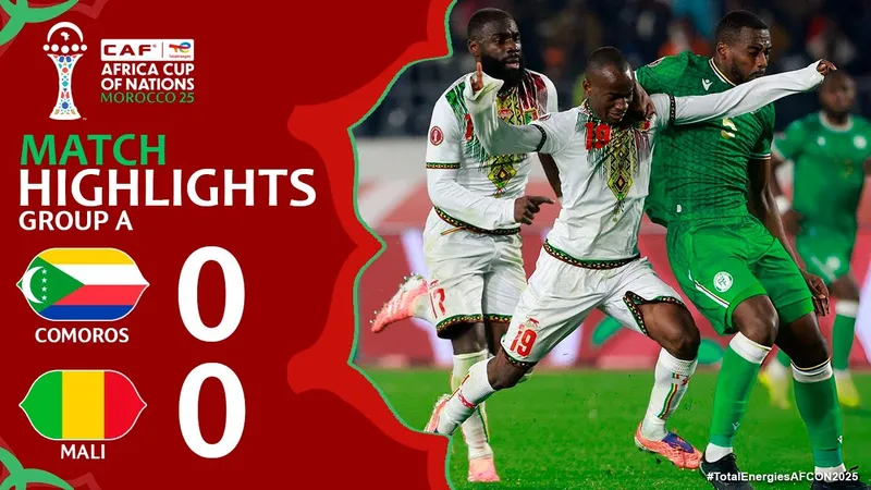 Comoros vs Mali 0-0: Amadou Haidara nhận thẻ đỏ cuối trận, Mali nhì bảng, bước tiếp vòng 1/8 CAN Cup 2025