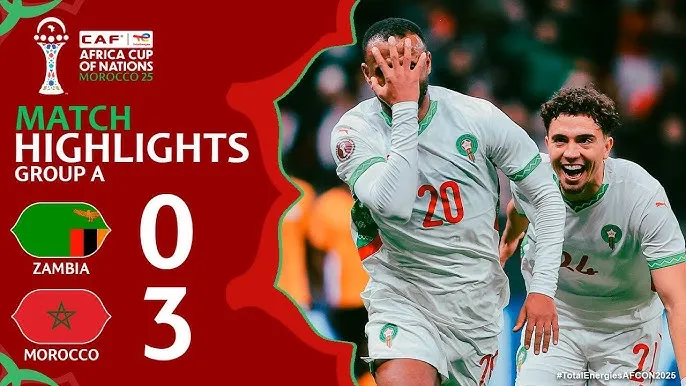 Zambia vs Morocco 0-3: El Kaabi ghi cú đúp, Diaz góp công chiến thắng, Zambia bị loại, Morocco nhất bảng A, vào vòng 1/8 CAN Cup 2025