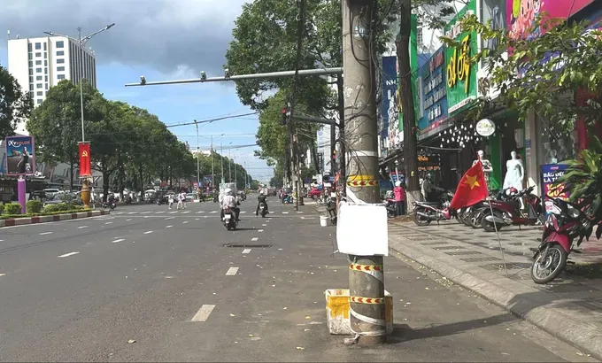Tỉnh Đắk Lắk đã di dời các trụ điện dưới lòng đường