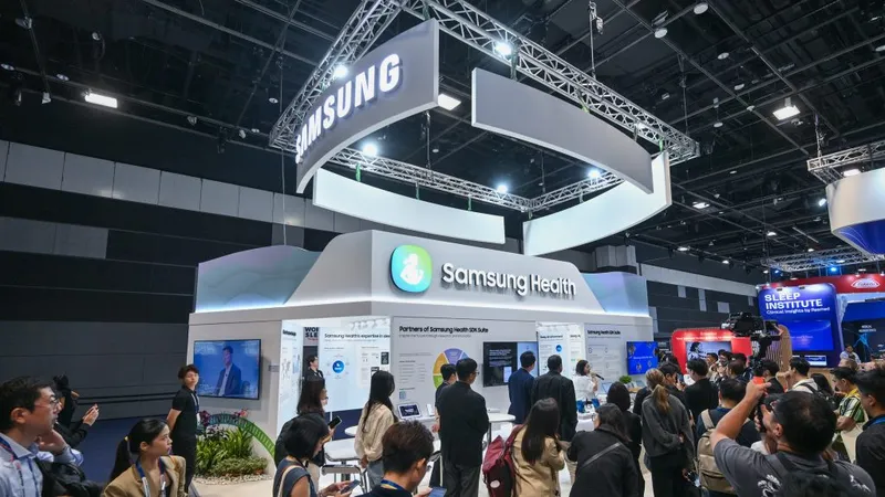 Gian hàng Samsung tại hội nghị