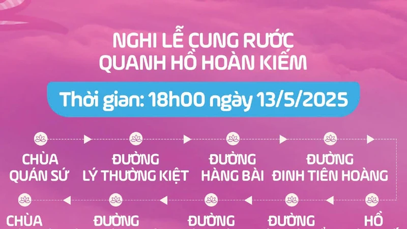 Podcast bản tin trưa 9-5: Xá lợi Phật sẽ được rước quanh hồ Hoàn Kiếm