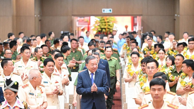 Party General Secretary To Lam attend the event. (Photo: SGGP)