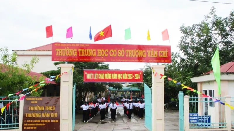 Trường THCS Trương Văn Chỉ. Ảnh: CTV