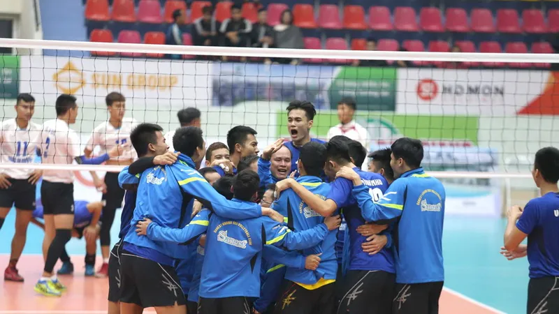 Sanest Khánh Hòa giành HCV môn bóng chuyền nam Đại hội TDTT toàn quốc 2018.