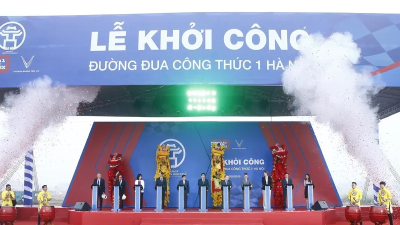 Khởi công đường đua xe Công thức 1 Hà Nội.