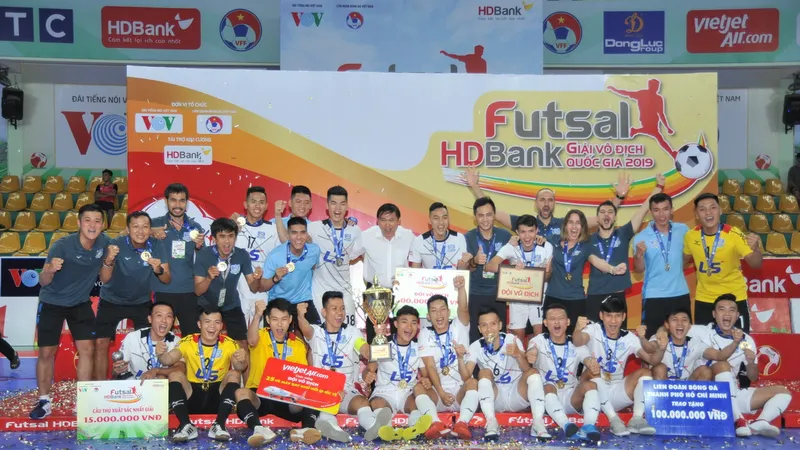 Thái Sơn Nam tiếp tục tạo dấu ấn với ngôi VĐQG lần thứ 4 liên tiếp. Ảnh: Nguyễn Nhân