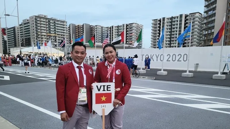 Cao Ngọc Hùng và Nguyễn Thị Hải sẽ thi đấu môn điền kinh vào ngày 28-8. Ảnh: HÙNG HẢI