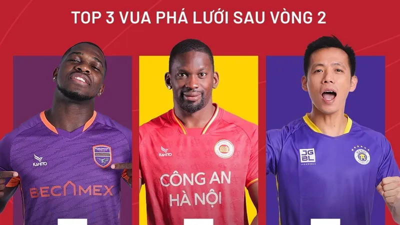 Ba chân sút đang dẫn đầu danh sách "dội bom"
